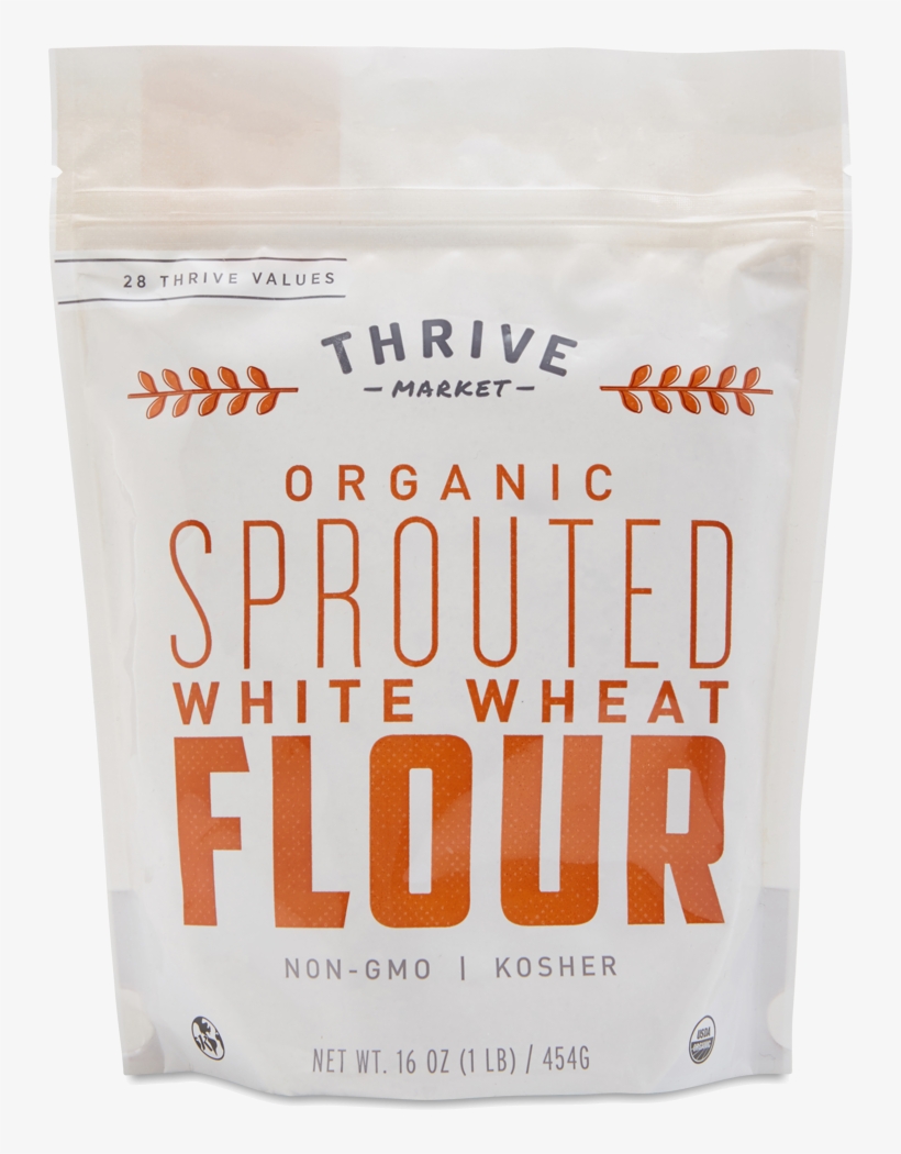 Organic Sprouted White Wheat Flour - Thrive Market Organic Sprouted White Wheat Flour, transparent png #2910700