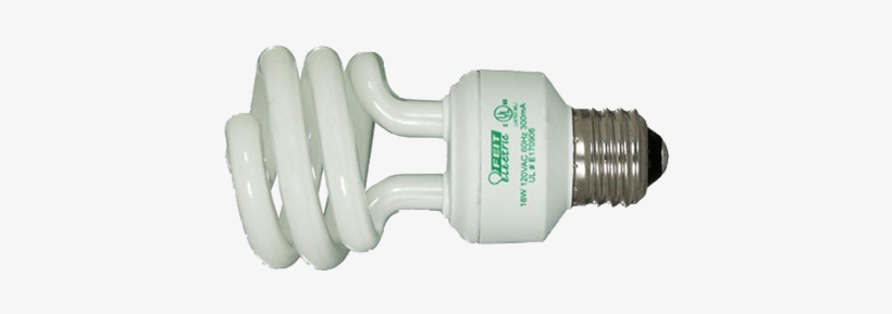 Compact Fluorescent 18w Mini Twist Light Bulb, transparent png #2910723