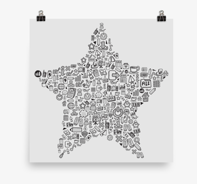 Paper Doodle Poster - Pattern, transparent png #2910890