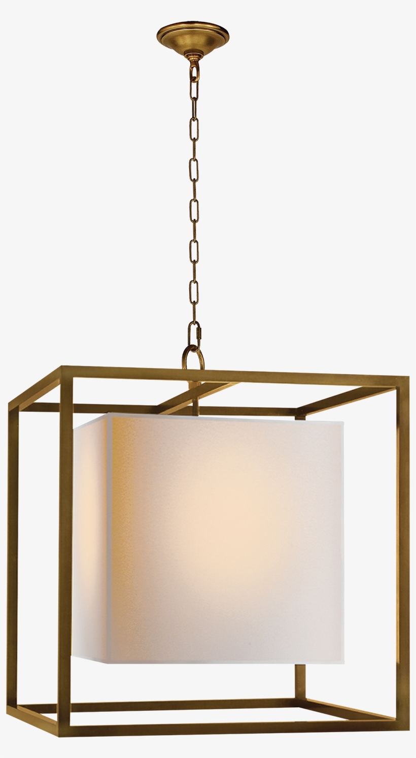 Hanging Lantern Lights - Visual Comfort Sc5160bz Studio Caged 2 Light 22 Inch, transparent png #2911247