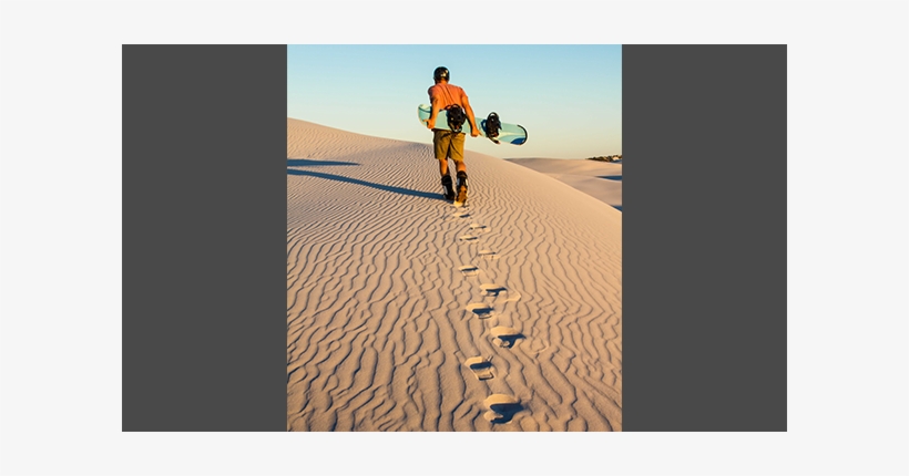 Man Walking With Sandboard - Man, transparent png #2911444