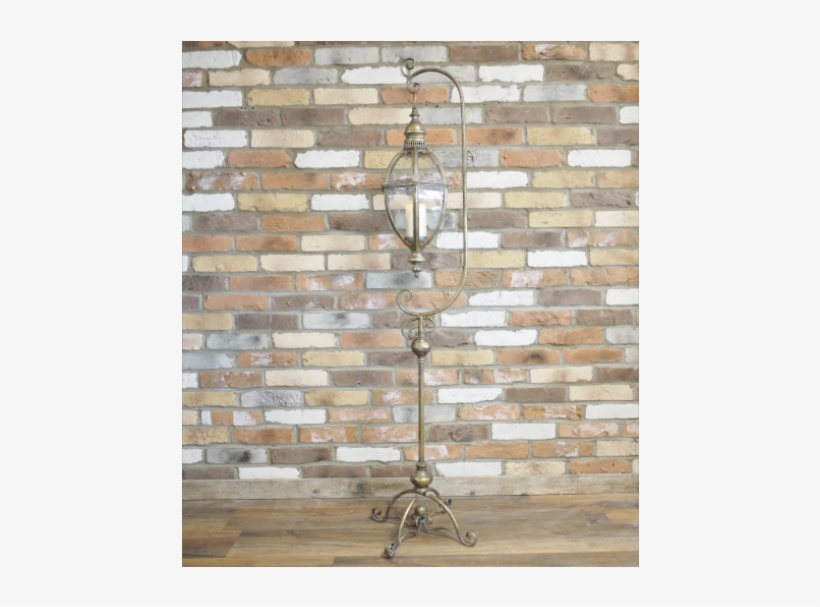 Hanging Lantern On Stand - Melody Maison Large Wooden Industrial Style Coffee, transparent png #2911445