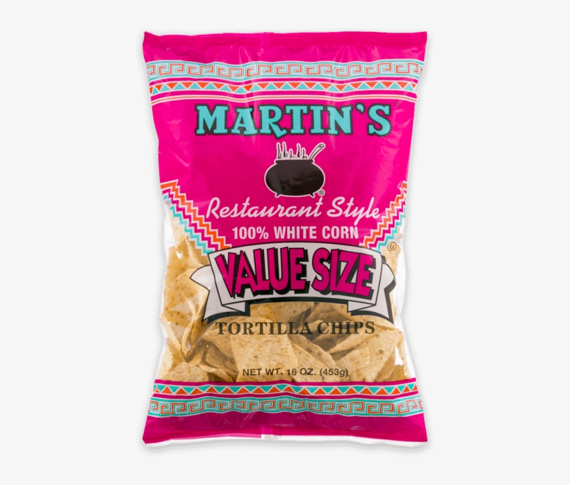 Martin's 100% White Corn Restaurant Style Tortilla - Martin's Restaurant Style Tortilla Chips, White Corn, transparent png #2912027