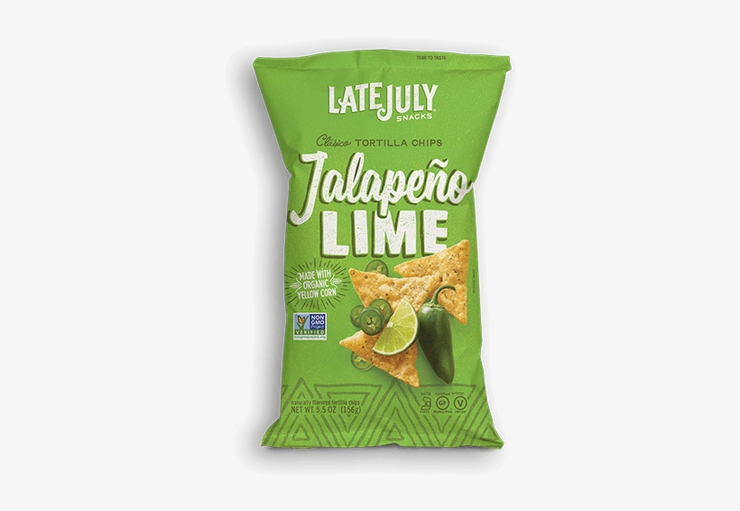Late July Jalapeno Lime Tortilla Chips - Late July Jalapeno Lime, transparent png #2912271
