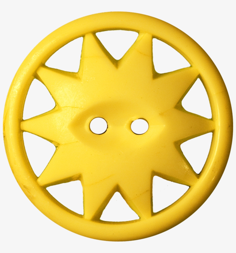 Button With Ten-pointed Star Inscribed In A Circle, - Education, transparent png #2912313