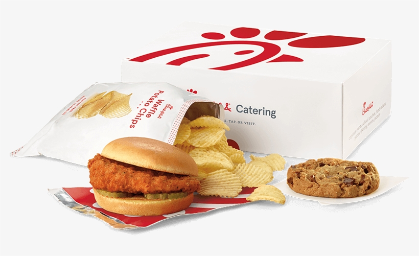 Premium Spicy Chicken Sandwich Packaged Meal - Chick Fil A Boxed Meal, transparent png #2912432