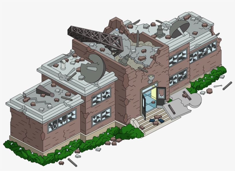 Building Quahog5news Destroyed - Medieval Architecture, transparent png #2912494