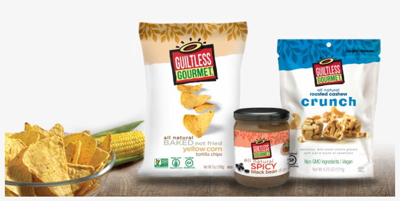 The Taste You Love With A Great New Look - Guiltless Gourmet Baked Tortilla Chips, Chili Lime, transparent png #2912887
