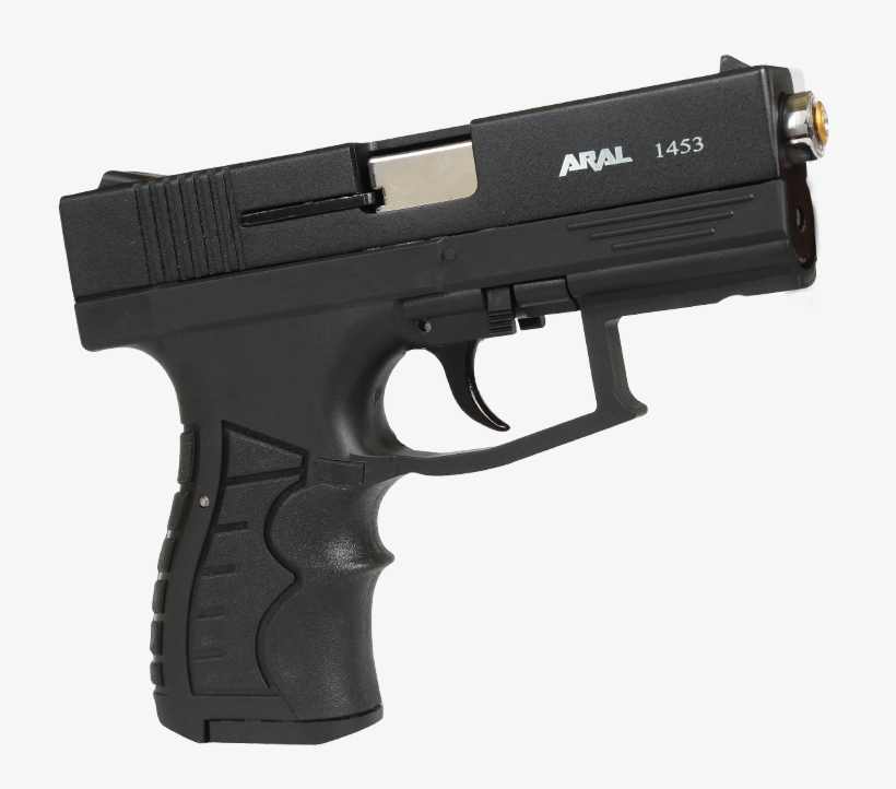 Aral 1453 9mm Pak Blank Gun Black - Pk380 With Integrated Laser, transparent png #2913068
