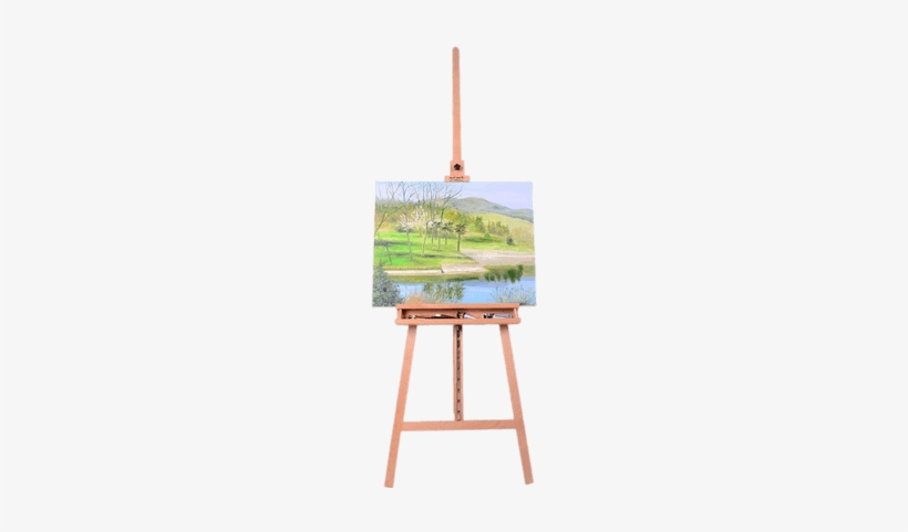 Painting On Easel - Mont Marte Tripod Easel H.d. Beech, transparent png #2913224
