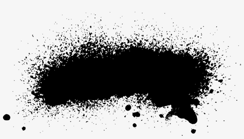 Png File Size - Black Spray Paint Stroke, transparent png #2913251