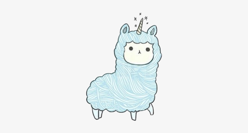 Blue Swirly Llamacorn - Llamacorn Png Llamacorn, transparent png #2913886