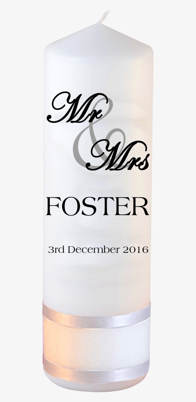 Wedding Candle Mr And Mrs Font - Wedding Candle Inscription, transparent png #2914003