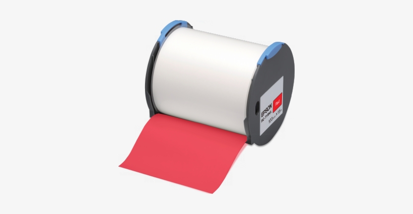 Rc-t1rna 100mm Red Tape - Epson Rc-t1gna Plastic Tape - 1 Roll(s), transparent png #2914991