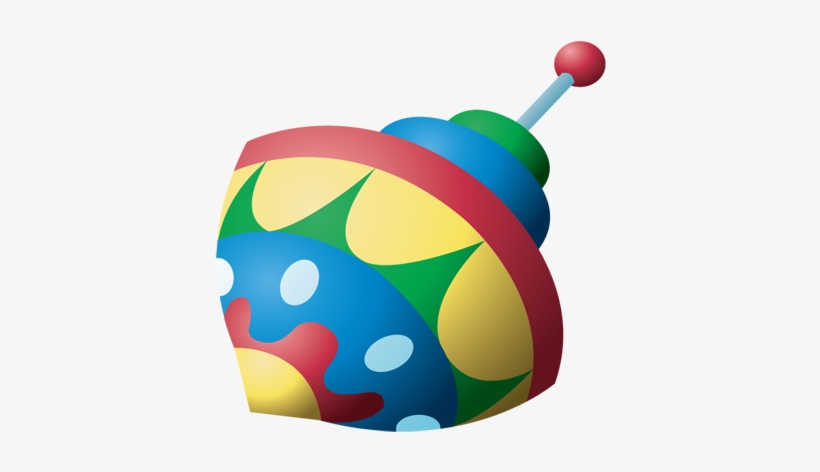 Spinning Top Toy Clipart - Toy, transparent png #2915393