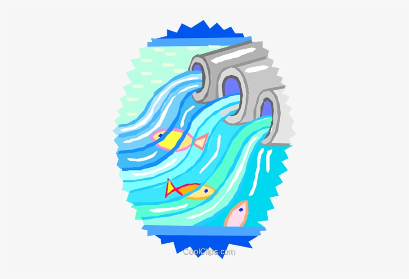 Fish Swimming Polluted Water Royalty Free Vector Clip - Does Water Pollution Happen, transparent png #2915575