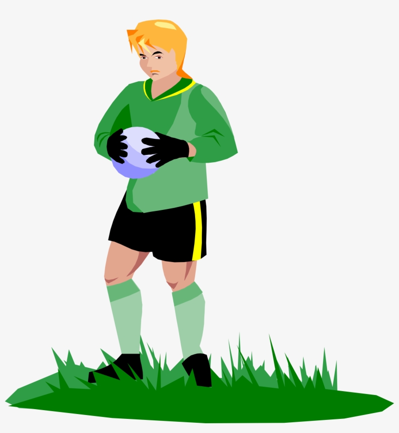 Goalkeeper Goaltender Ice Hockey Football - Football Goal Keeper Clipart, transparent png #2915715