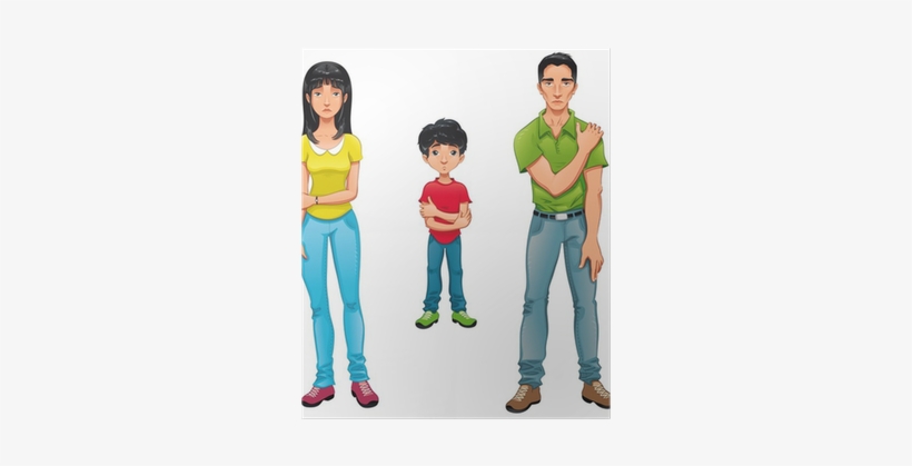 Vector Cartoon Characters - Dibujos Familias, transparent png #2915774