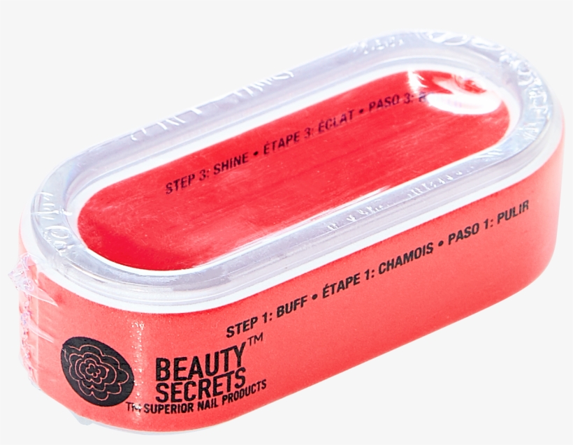 Beauty Secrets Round 3 Way Nail Buffer, transparent png #2916068