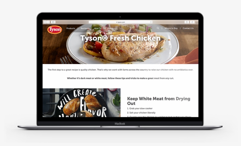 Tyson Website Macbook - Website, transparent png #2916421