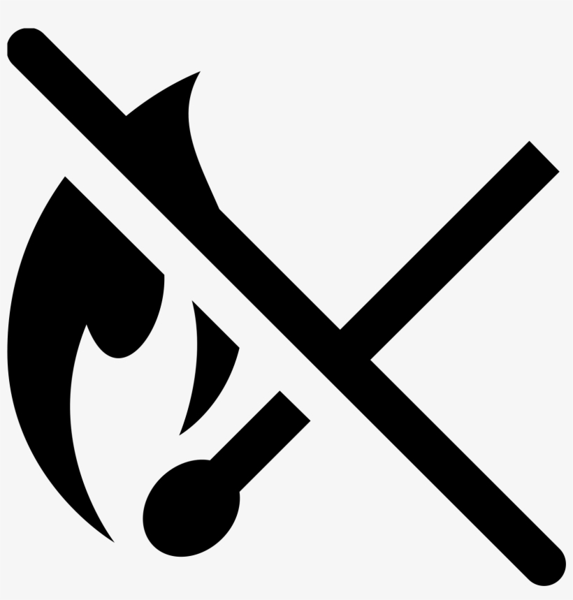 No Fire Icon - No Fire Is Allowed Icon, transparent png #2917359