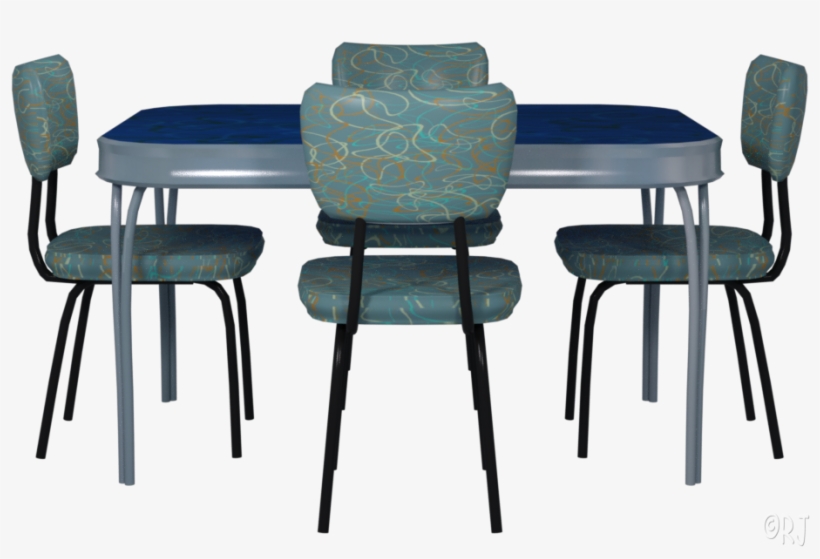 Retro Kitchen Tables & Chairs - Table, transparent png #2917422