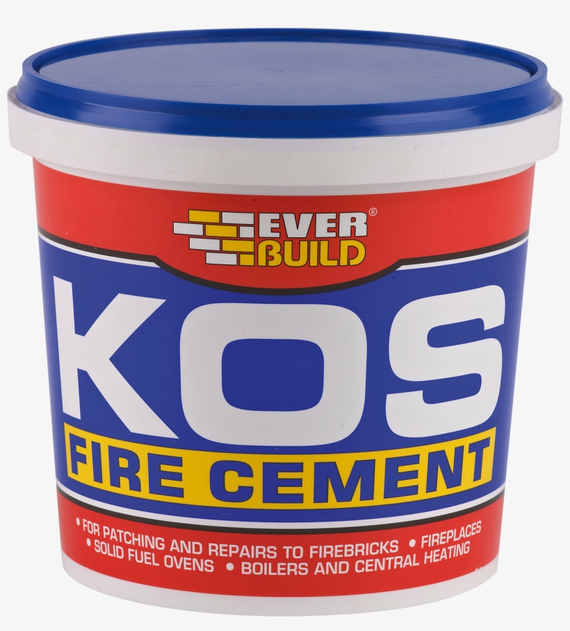 Kos Fire Cement Is A Ready Mixed Blend Of Thermo Setting - Everbuild Kos Fire Cement Buff 1kg, transparent png #2917766