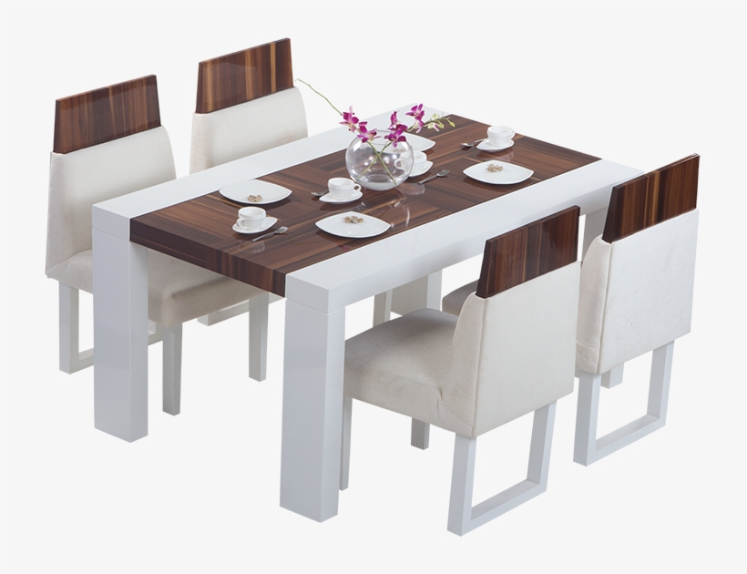 Seria Straight Leg Dining Table With Chairs - Dining Room, transparent png #2917827