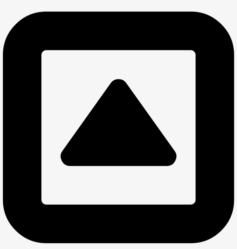 Arrowhead Pointing Up Inside A Square Box Outline Comments - Toggle Open Close Icon, transparent png #2917882