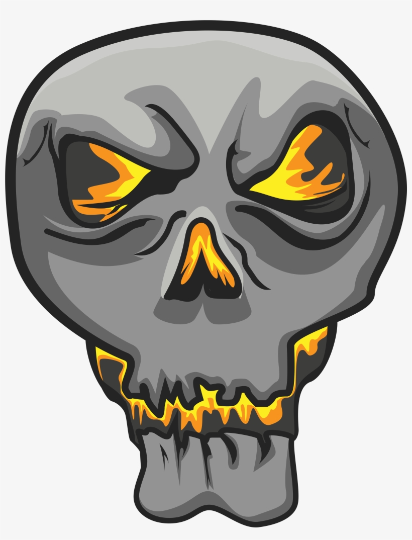 Glowing Skull Perfect Fit To Wear On This Halloween, transparent png #2918205
