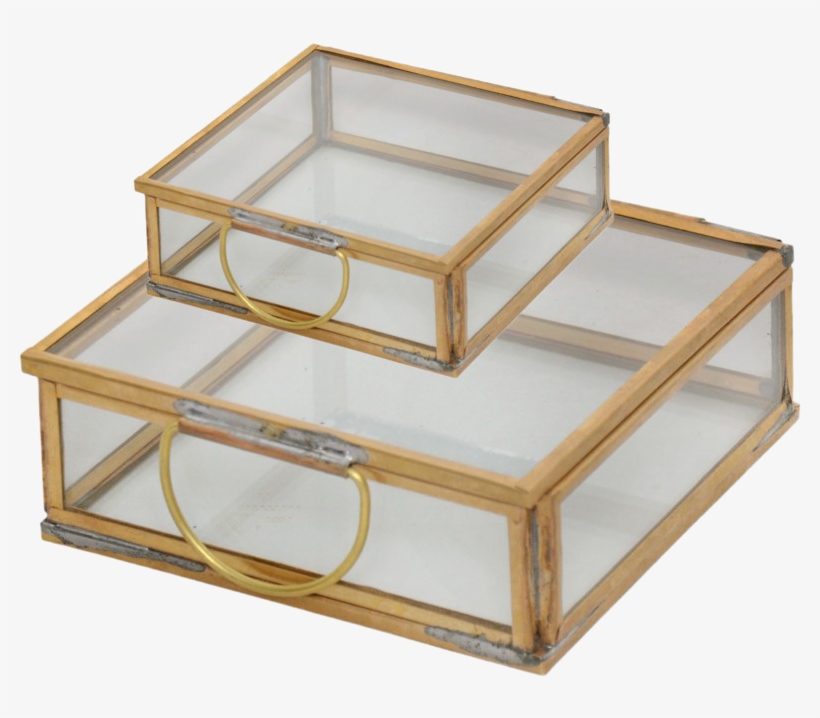 Bidkhome 2 Piece Square Decorative Box Set, transparent png #2918275