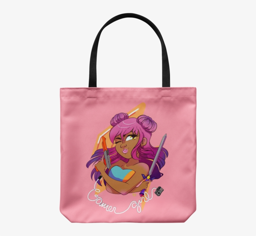 Gamer Girl Tote Bag - Tote Bag, transparent png #2918391
