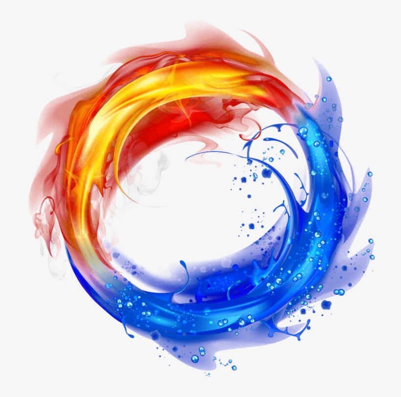 Imagen Relacionada - Water And Fire Background, transparent png #2919751