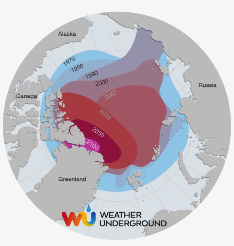 Arctic Circle - Arctic Sea Ice Receding, transparent png #2919932