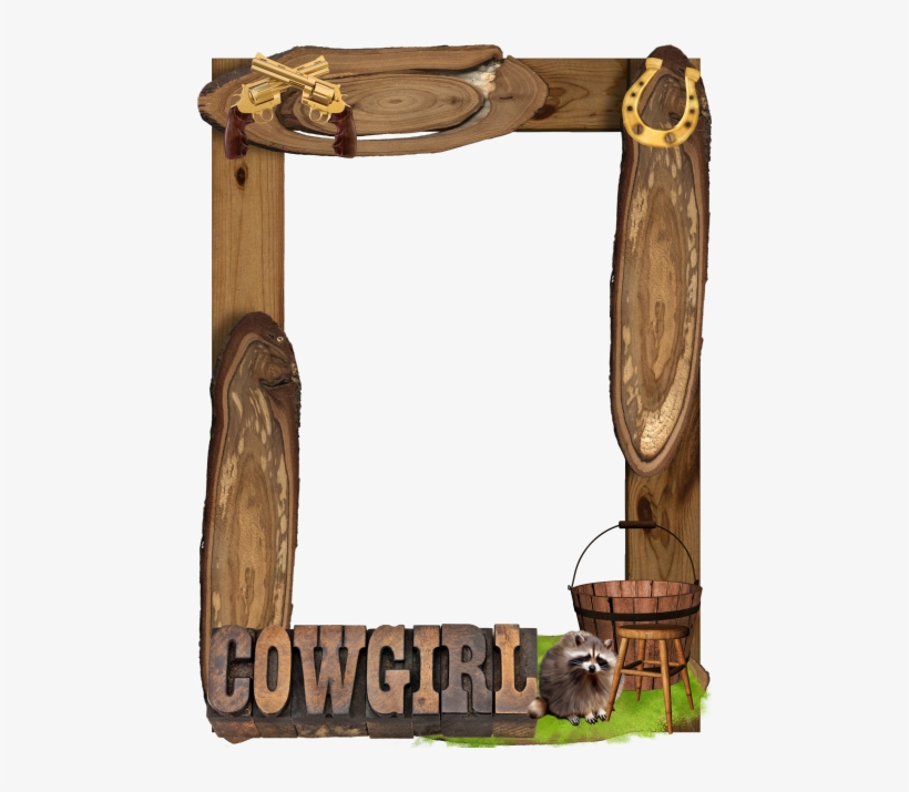 Western Frame Png Download - Cowboy Photo Frame Png, transparent png #2919983