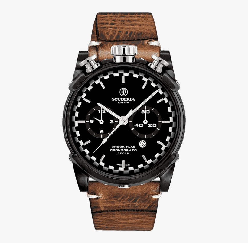 Ct Scuderia Checkered Flag Chronograph - Ct Scuderia Watch Check Flag, transparent png #2920561