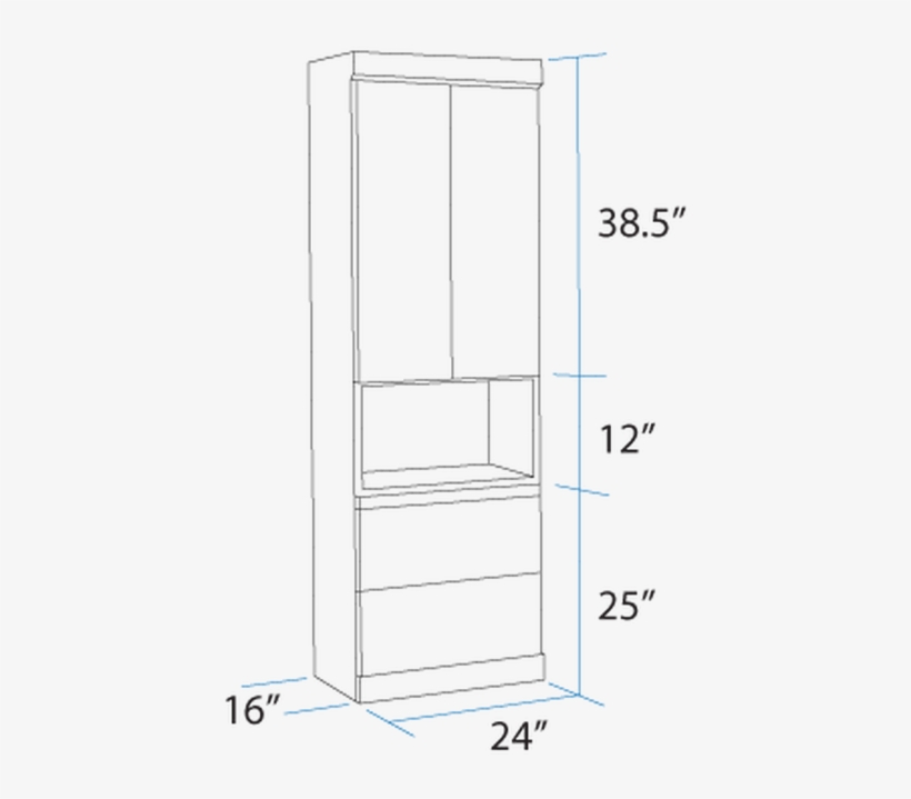 Standard Bookshelf Depth 28 Images Standard Bookshelf - Bookcase, transparent png #2921158