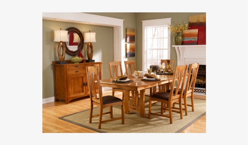 Cattail Bungalow Am Trestle Table - A-america Cattail Bungalow 5 Piece Dining Set, transparent png #2921951
