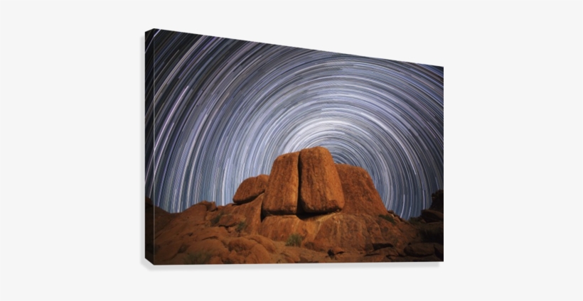 Star Trails Above A Large Boulder In Richtersveld National, transparent png #2921976