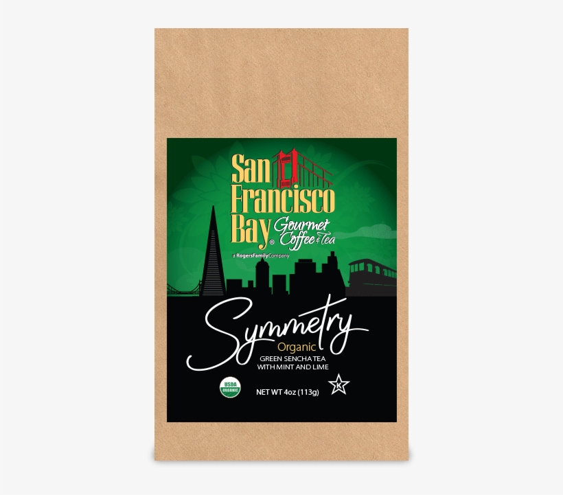 4 Oz Bag Of Loose Leaf Symmetry Tea - Symmetry - Organic, 4 Oz. Loose Leaf Tea, transparent png #2922214