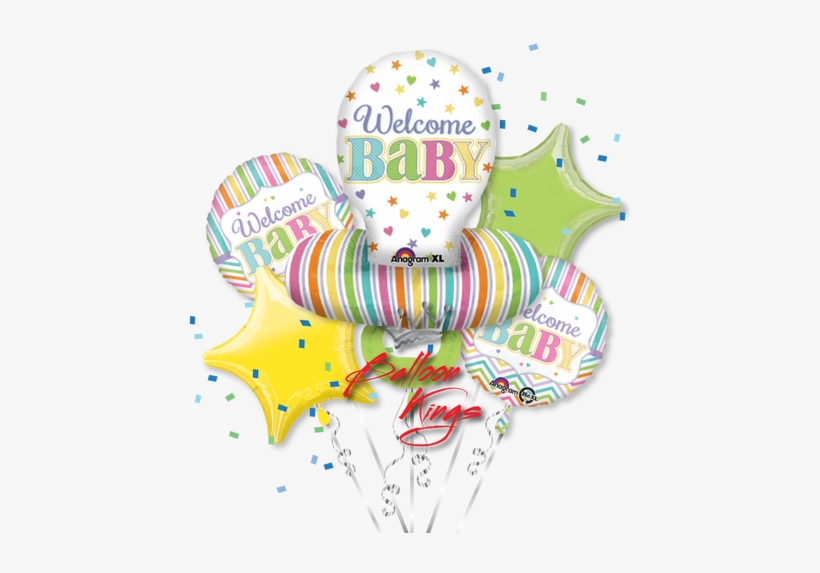 Baby Pacifier Bouquet - Baby Brights Pacifier Balloon (each), transparent png #2922653