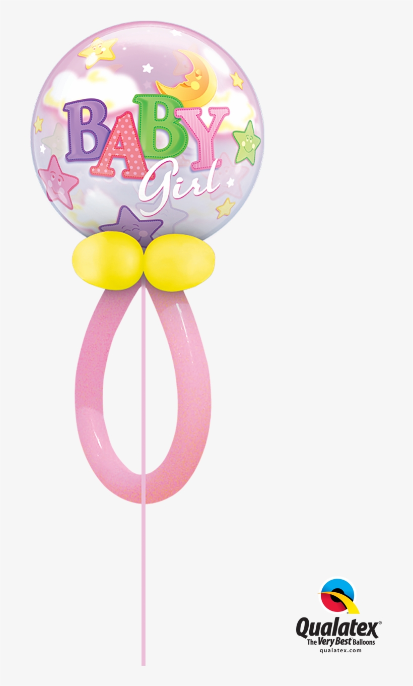 Dummy Balloon Pink - Baby Girl Bubbles, transparent png #2922974