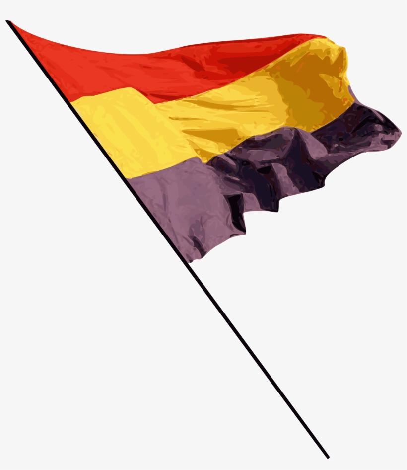 Open - Bandera Republicana Española Ondeando, transparent png #2923345