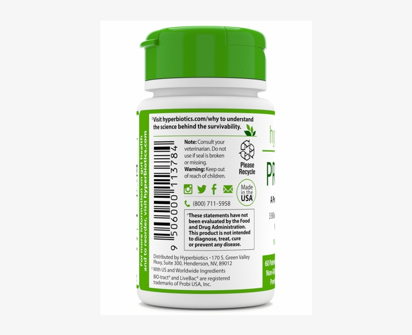 Time Released With Targeted Strains For Dogs And Cats - Hyperbiotics Pro 15 Advanced Strength, transparent png #2923370