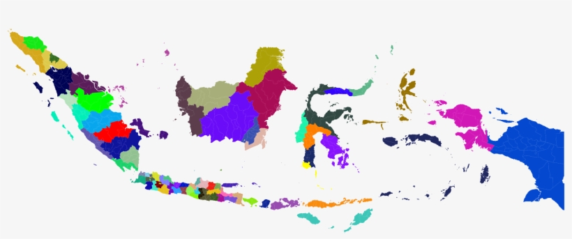 Open - Indonesia Map Black, transparent png #2923751