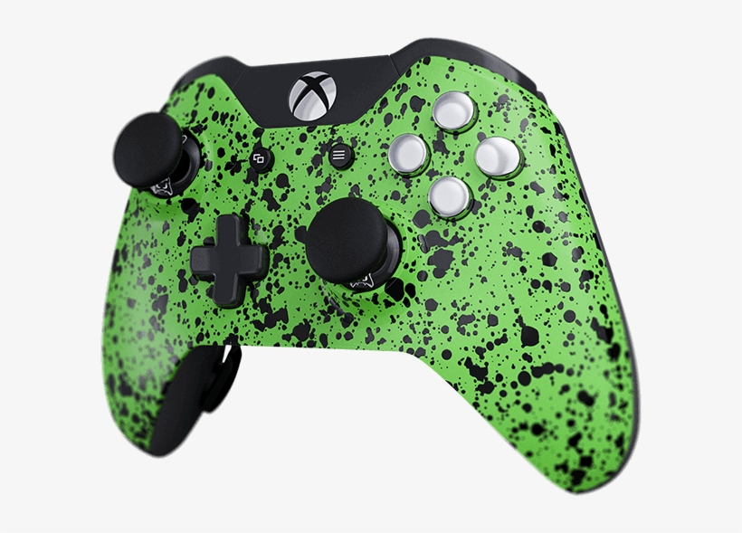 Xbox One Evil Shift Splatter Series Esports Pro Controller - Green Splatter On Black, transparent png #2924053