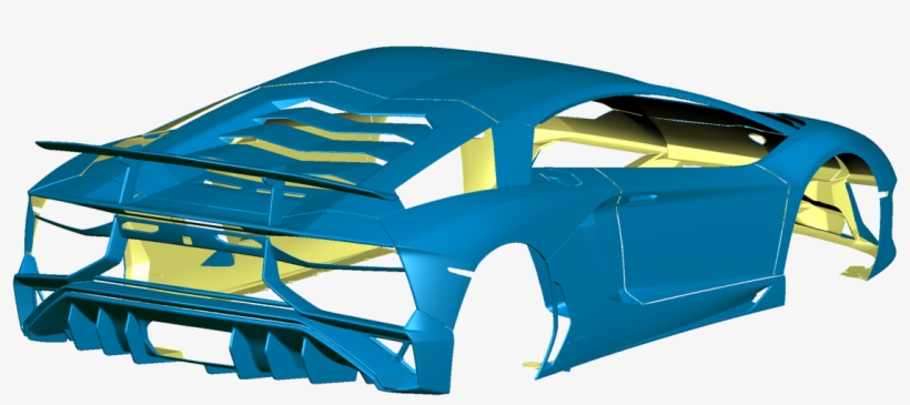 Lamborghini Aventador Superveloce 3d Scan Iso Back - 2016 Lamborghini Aventador, transparent png #2924210