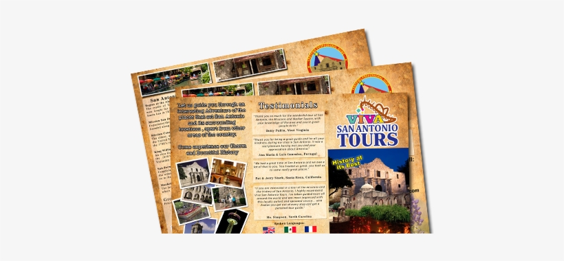 Brochures - San Antonio Tours, transparent png #2924335
