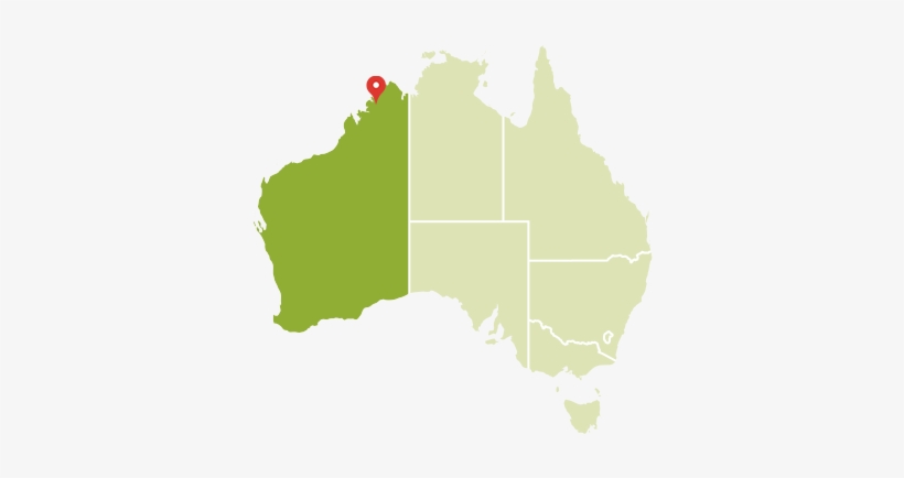 The Kimberley, Wa - Map Of Australia, transparent png #2924552