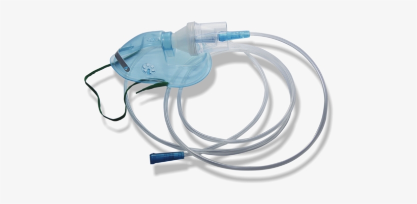 Oxygen Mask With Nebulizer / Adult - Nebulizer And Oxygen Mask, transparent png #2924850